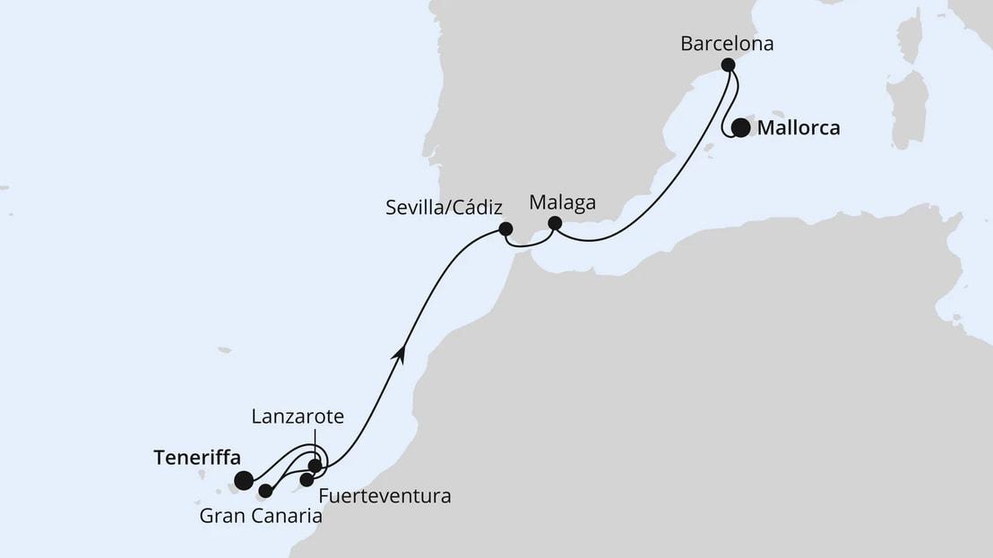 Kanaren & Andalusien ab Teneriffa 2