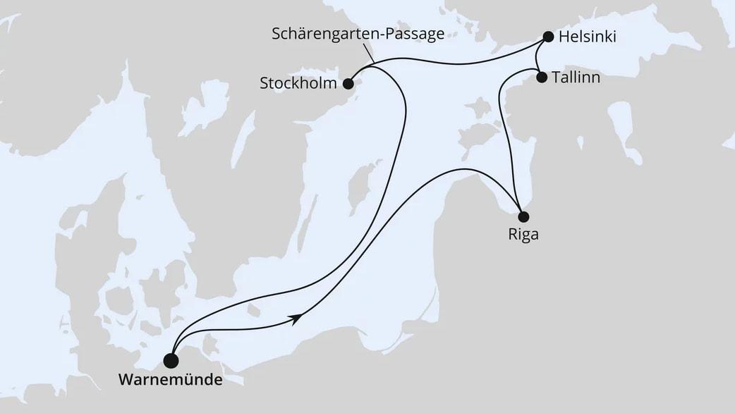 Ostsee ab Warnemünde 1
