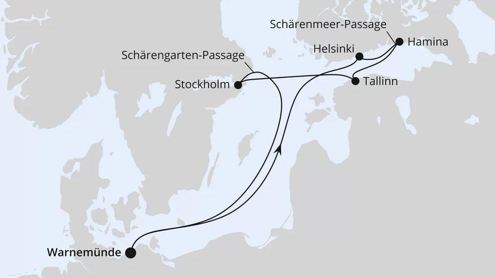 Ostsee ab Warnemünde 1