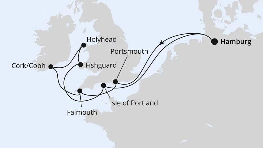 Großbritannien & Irland ab Hamburg