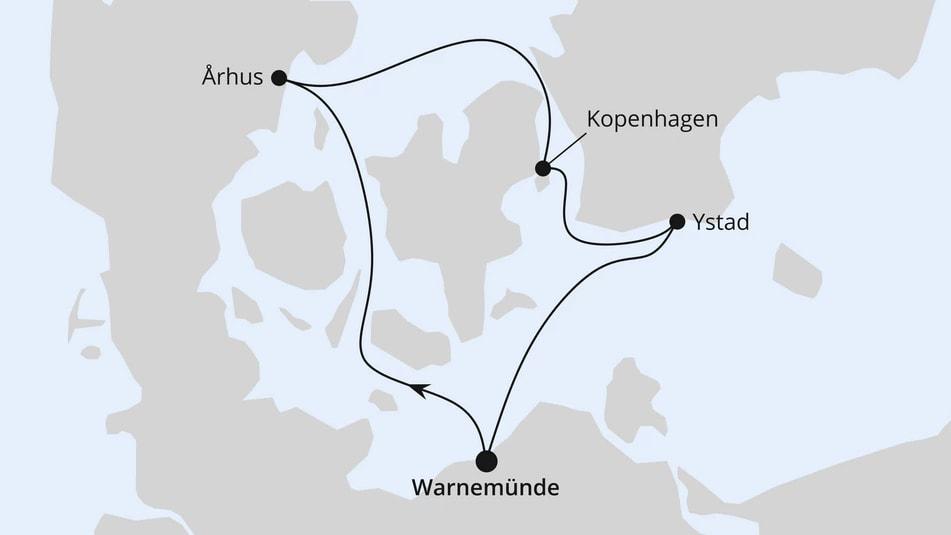 Kurzreise nach Dänemark & Schweden ab Warnemünde