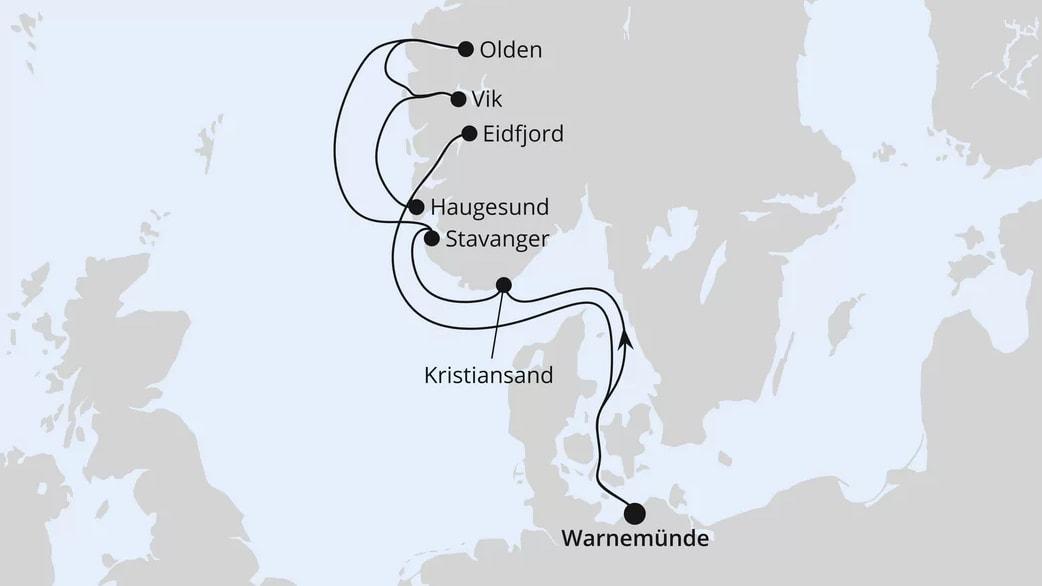 Norwegens Fjorde ab Warnemünde 2
