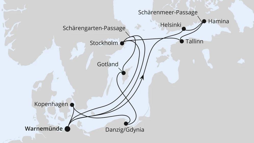 Highlights der Ostseeküste ab Warnemünde