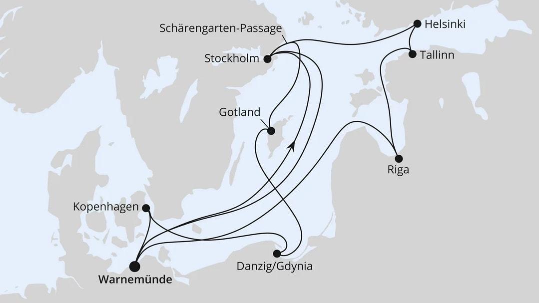 Highlights der Ostseeküste ab Warnemünde
