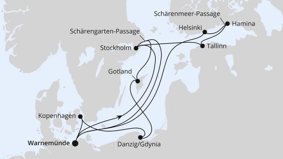 Highlights der Ostseeküste ab Warnemünde