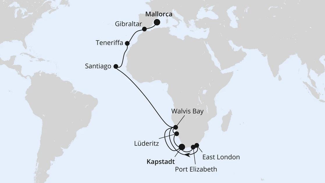 Weltenbummler Südafrika & Namibia ab Kapstadt