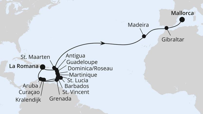 Weltenbummler Karibische Inseln ab Dom. Republik