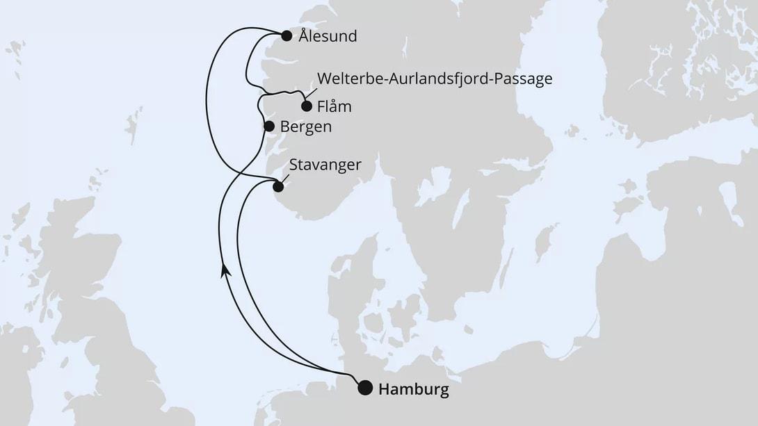 Norwegens Welterbe ab Hamburg 1