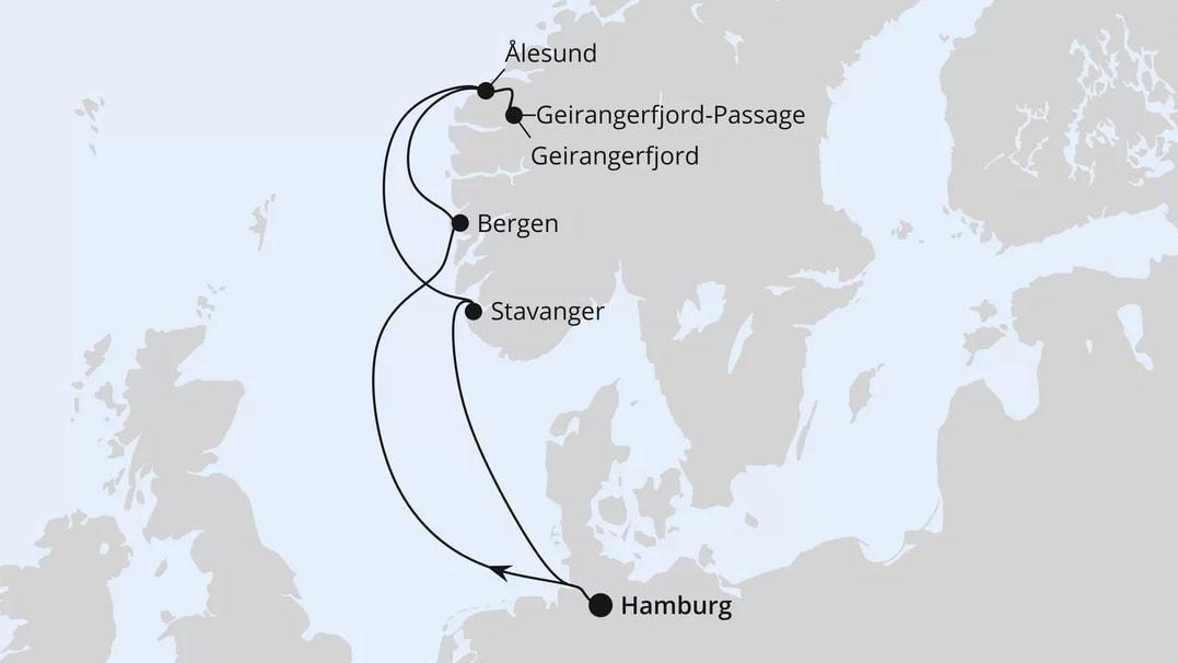 Norwegens Welterbe ab Hamburg 1