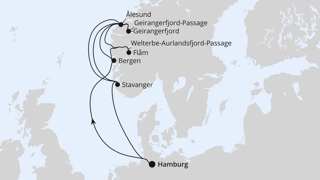 Große Norwegen-Welterbe-Reise ab Hamburg