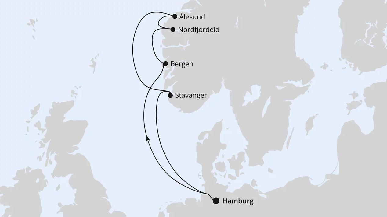 Norwegen ab Hamburg 1