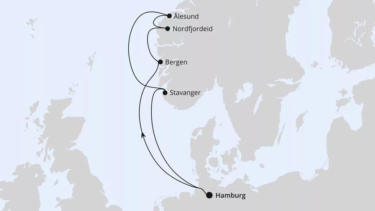 Norwegen ab Hamburg 1