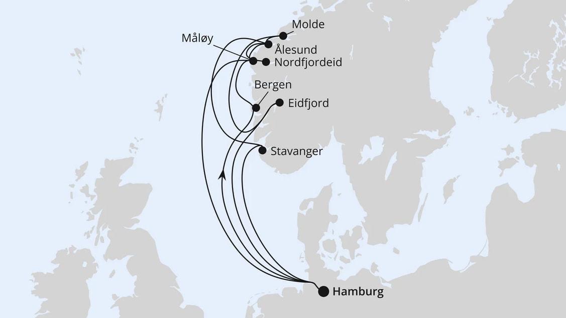 Große Norwegen-Reise ab Hamburg 1