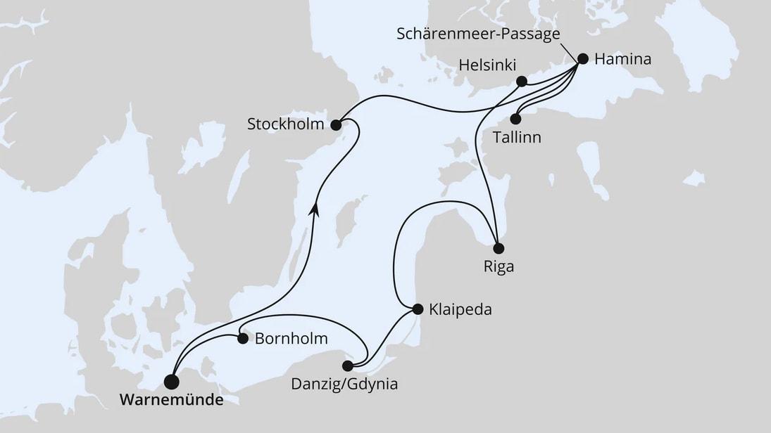 Schärengärten der Ostsee ab Warnemünde 2