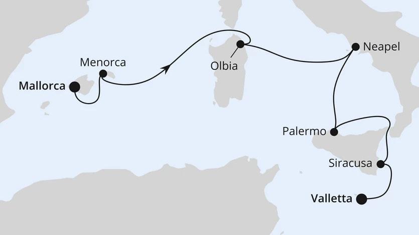 Mittelmeerinseln ab Mallorca