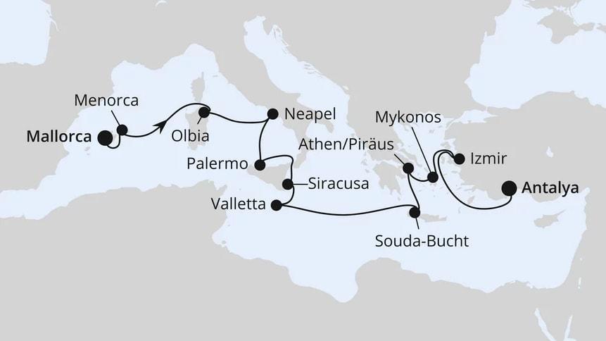 Griechenland & Mittelmeerinseln ab Mallorca