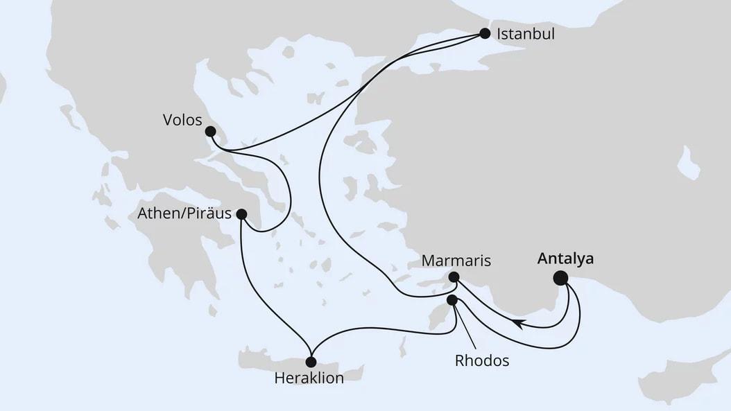 Östliches Mittelmeer mit Istanbul 2