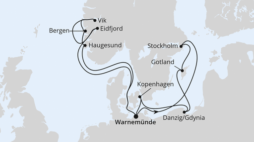 Skandinavien & Polen ab Warnemünde