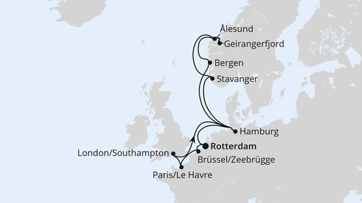 Metropolen & Norwegen ab Rotterdam