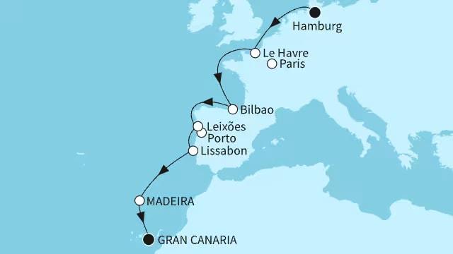 Von Europas Westküste zu den Kanaren