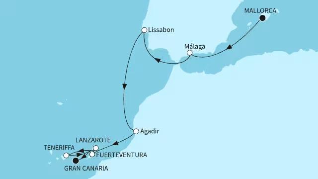 Jahresauftakt Spaniens Süden und Kanaren