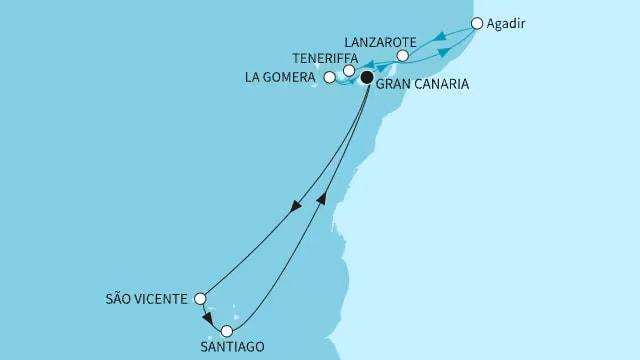 Kanaren mit Kapverdischen Inseln