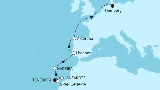 Kanaren, Madeira und Europas Westküste