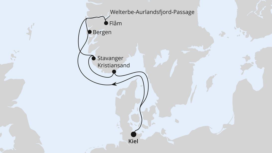 Norwegens Welterbe ab Kiel