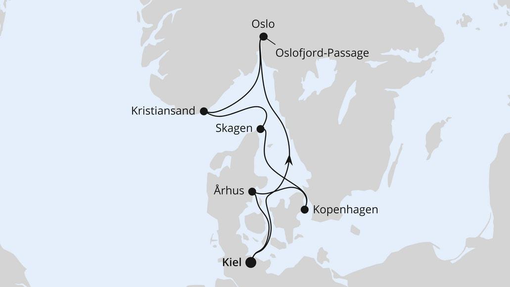 Skandinavische Highlights ab Kiel
