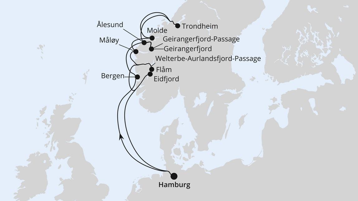 Norwegens Fjord-Weltnaturerbe ab Hamburg 2
