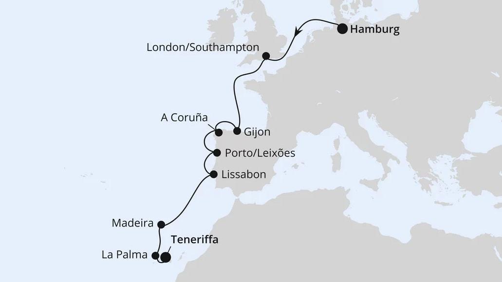 Westeuropa-Highlights ab Hamburg 3