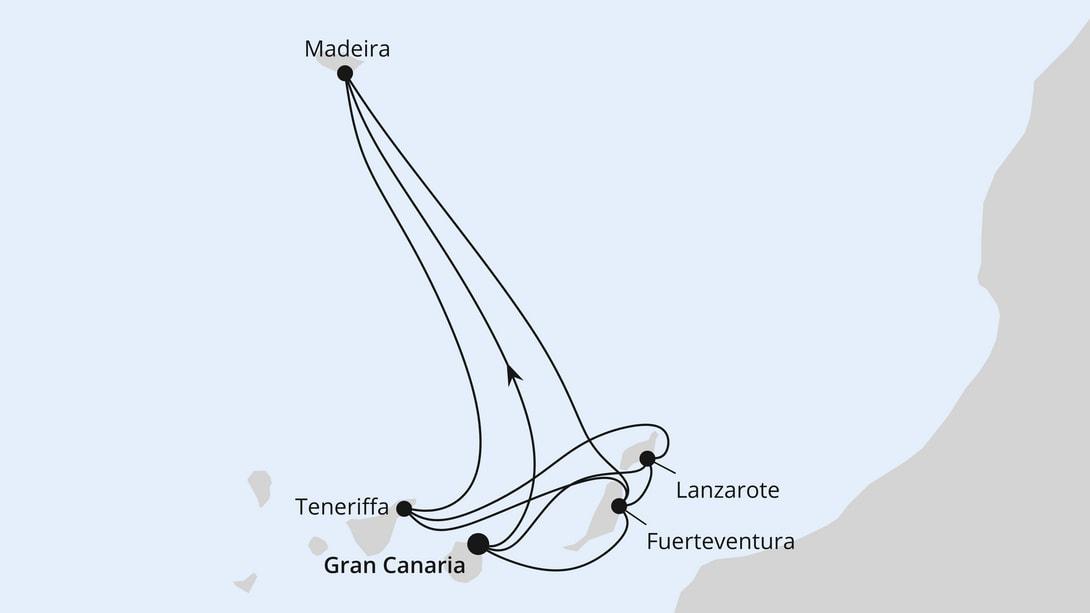 Große Kanaren-Reise & Madeira ab Gran Canaria