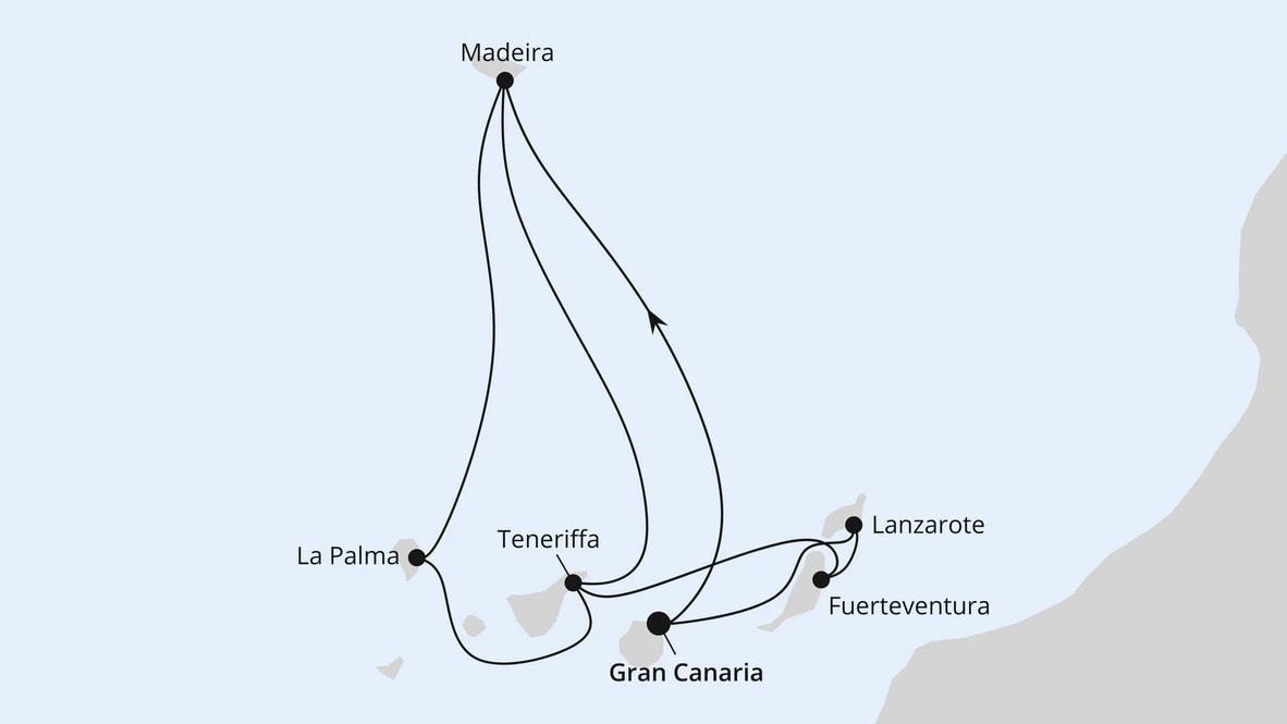 Große Kanaren-Reise mit Madeira ab Gran Canaria