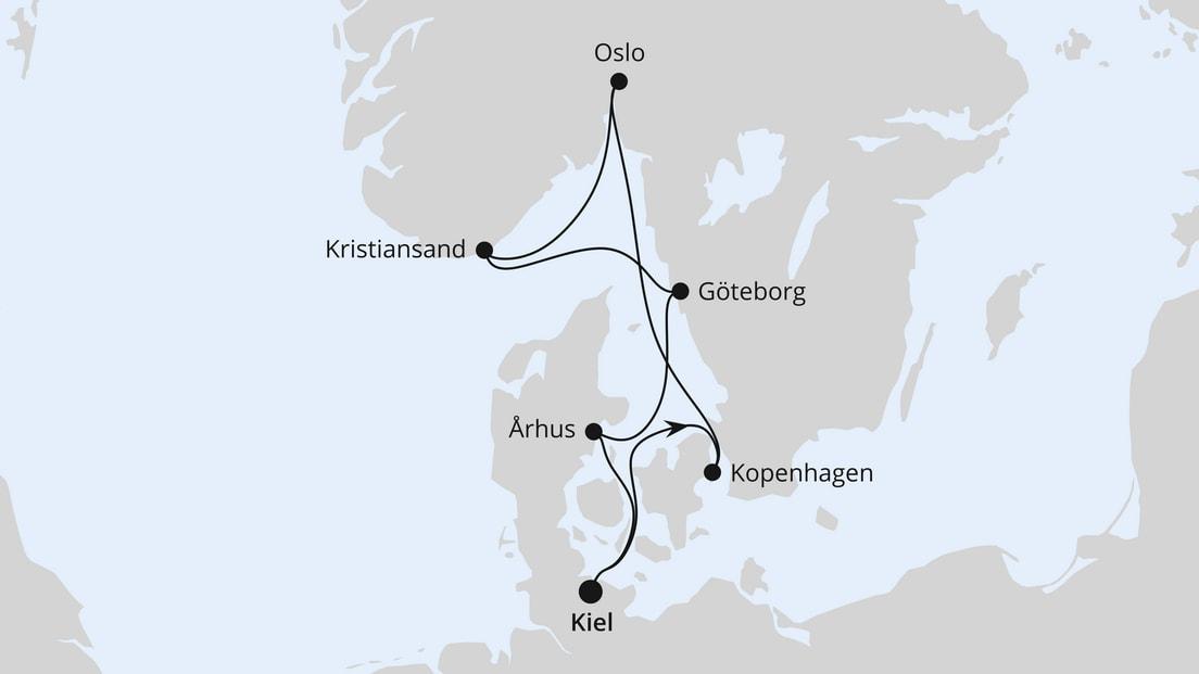 Silvesterreise nach Norwegen & Dänemark ab Kiel
