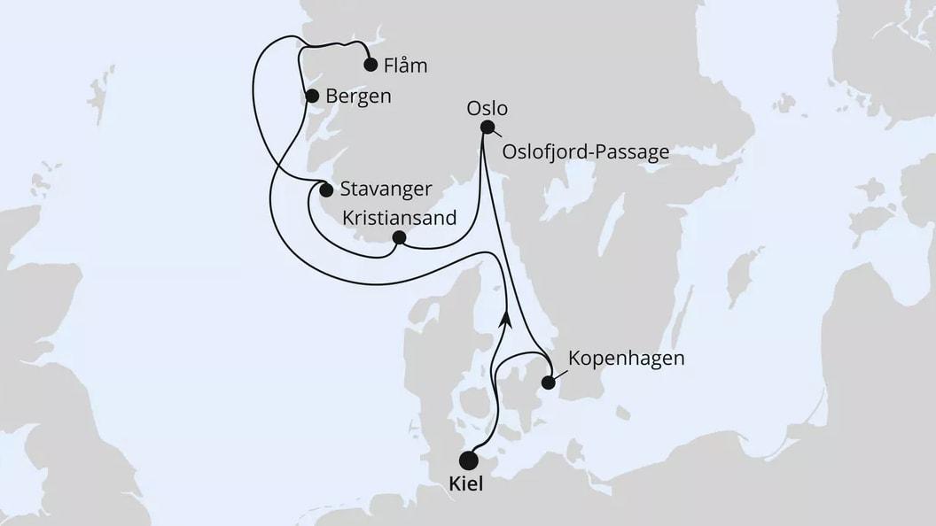 Winterliches Norwegen ab Kiel