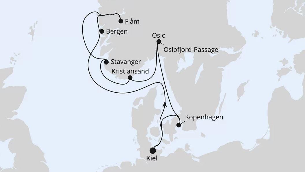 Winterliches Norwegen ab Kiel