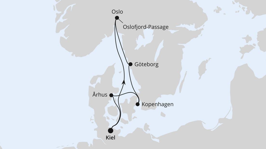 Skandinavische Highlights ab Kiel 1
