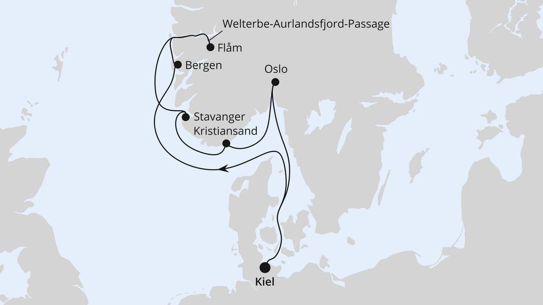 Norwegens Welterbe mit Skifestival in Oslo ab Kiel