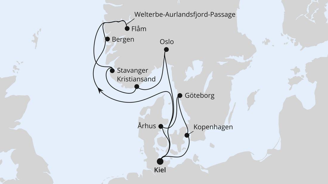 Skandinavische Highlights ab Kiel 2