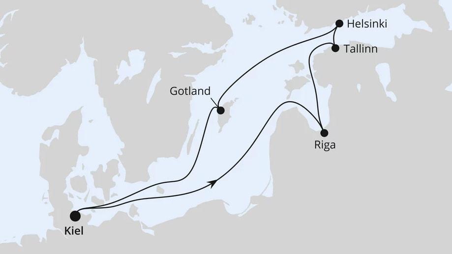 Osterreise auf der Ostsee ab Kiel