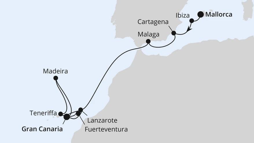 Andalusien, Kanaren & Madeira ab Mallorca 2
