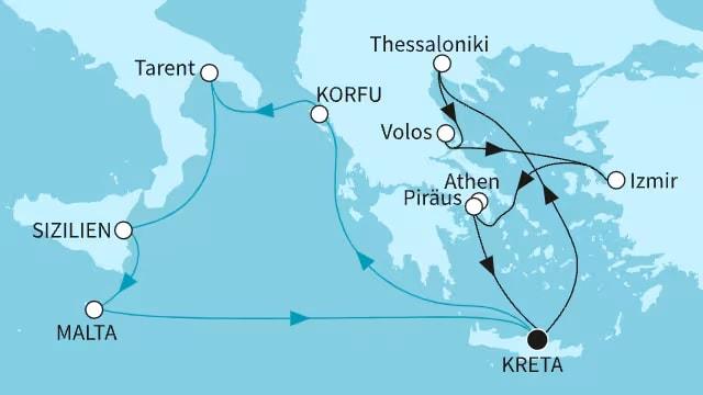 Östliches Mittelmeer intensiv