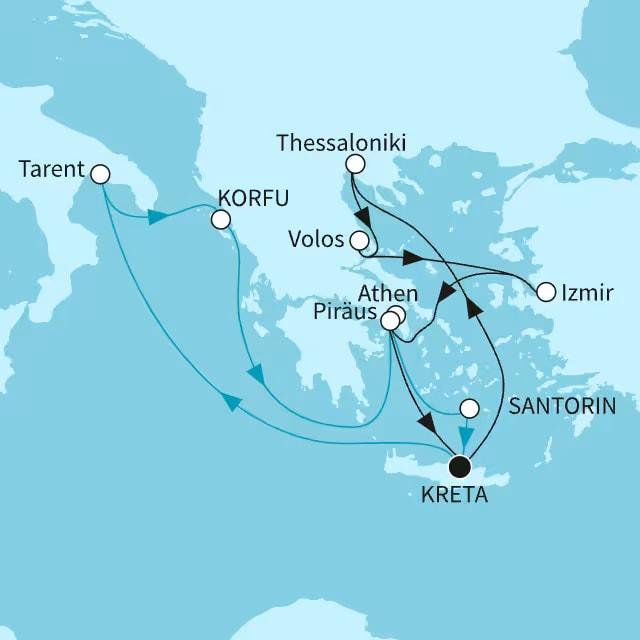 Östliches Mittelmeer intensiv
