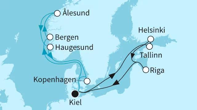 Ostseemetropolen und Zauberhaftes Norwegen