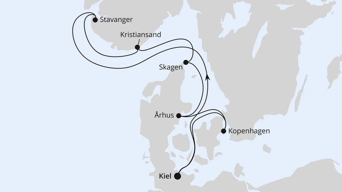 Skandinavische Highlights ab Kiel 1