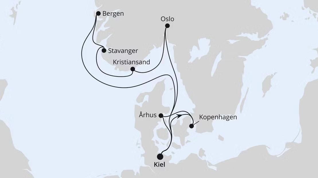 Dänemark & Norwegen ab Kiel