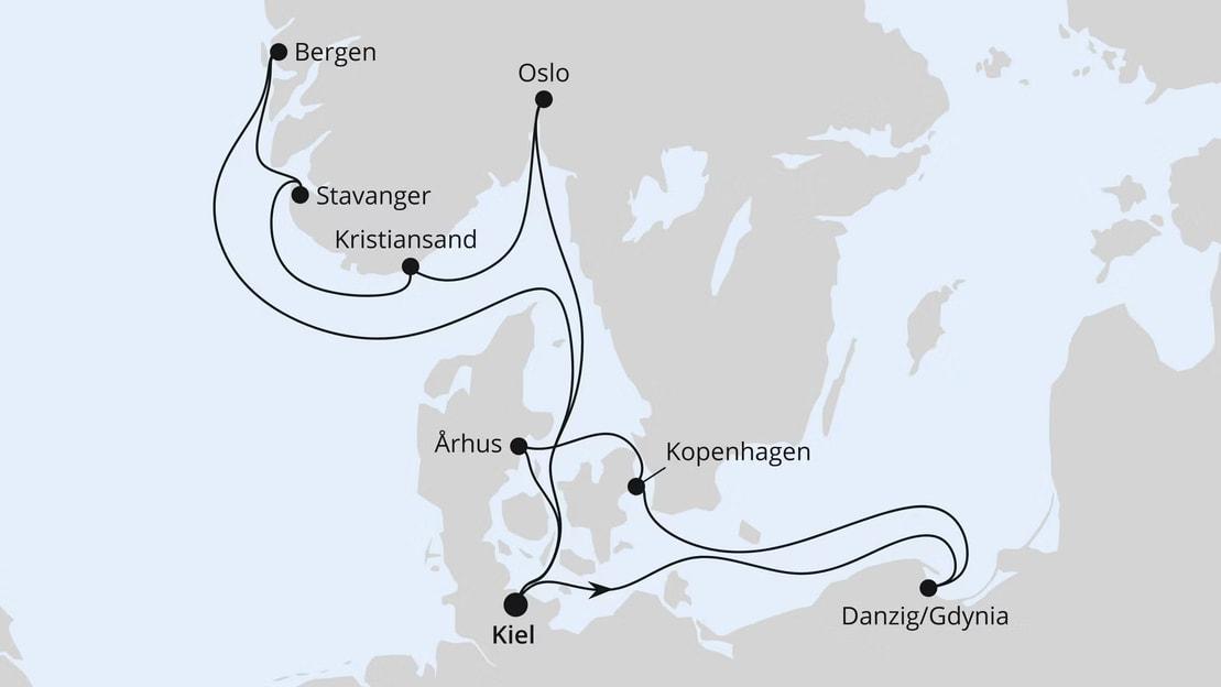 Ostsee & Norwegen ab Kiel 2