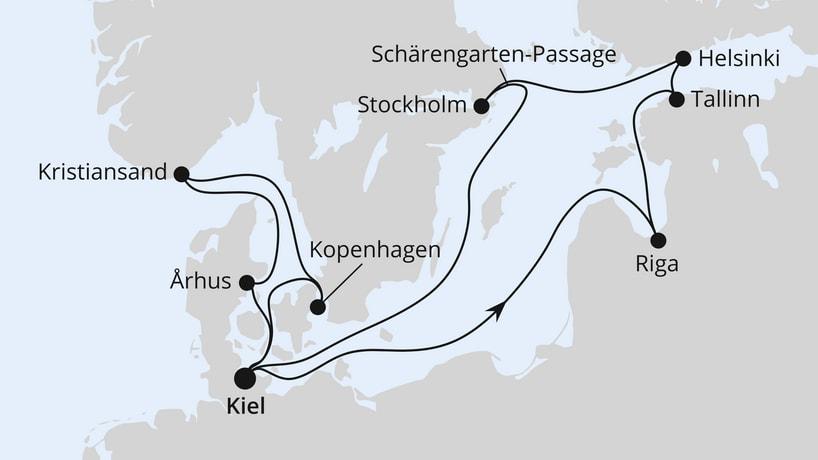 Weihnachtsreise nach Skandinavisen ab Kiel