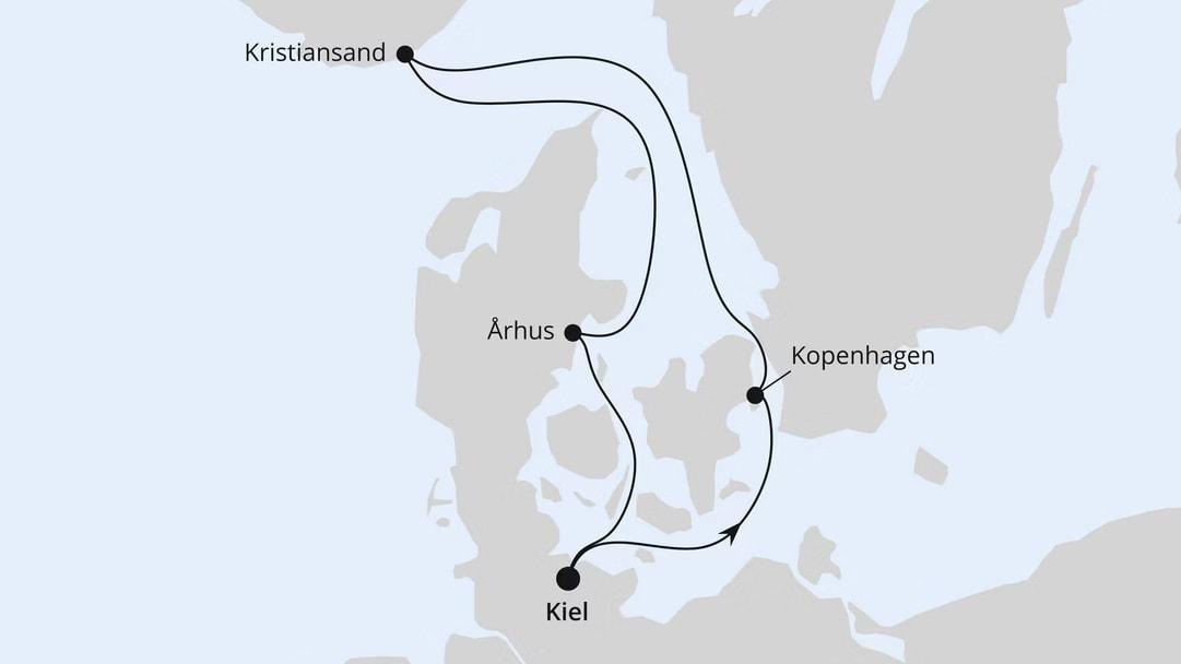 Kurzreise über Weihnachten ab Kiel
