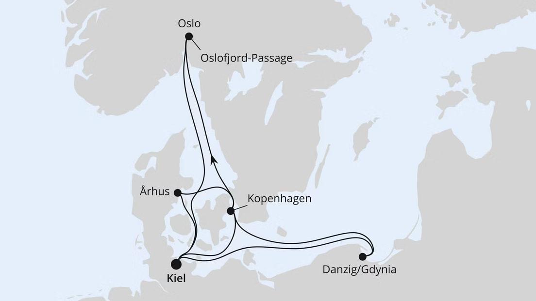 Silvesterreise nach Skandinavien ab Kiel